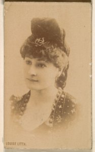 Louise Litta, from the Actresses series (N246), Type 1, issued by Kinney Brothers to promote Sporting Extra Cigarettes MET DP860009