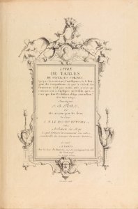 Livre de Tables de Diverses Formes (Title Page) MET DP311956