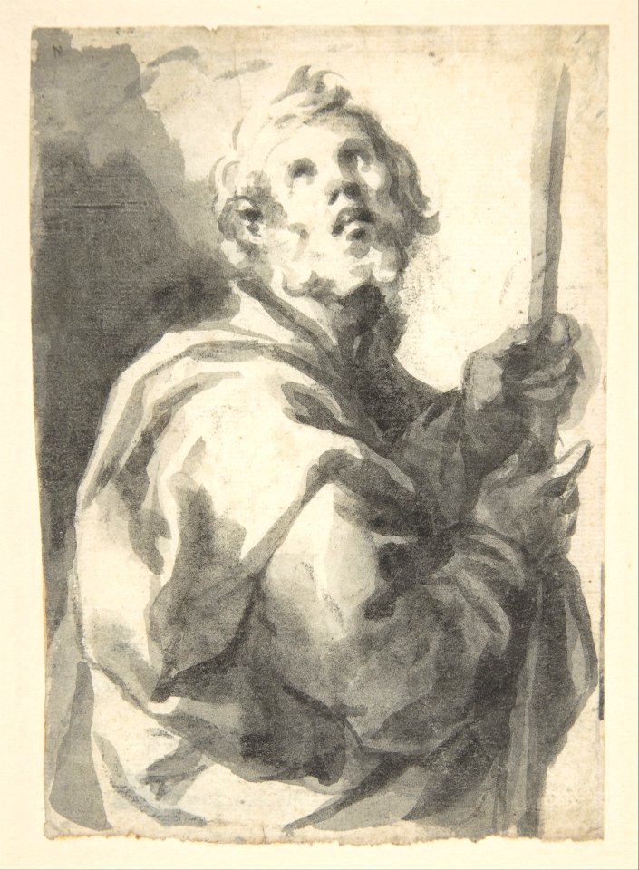 Male Saint with Staff, Half-Figure MET DP800234