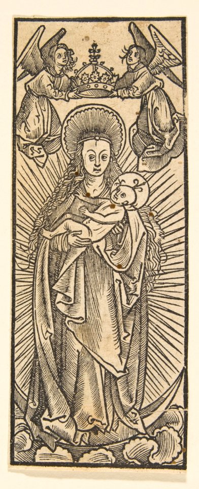 Madonna in Glory Crowned by Angels (Schr. 1111c) MET DP813528