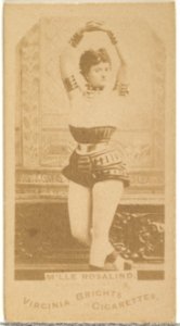 M'lle Rosalind, from the Actors and Actresses series (N45, Type 1) for Virginia Brights Cigarettes MET DP829903