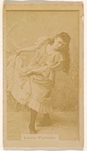 Louise Valentine, from the Actresses series (N245) issued by Kinney Brothers to promote Sweet Caporal Cigarettes MET DP859753