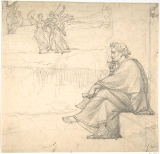 Male figure in classical costume MET DP805957