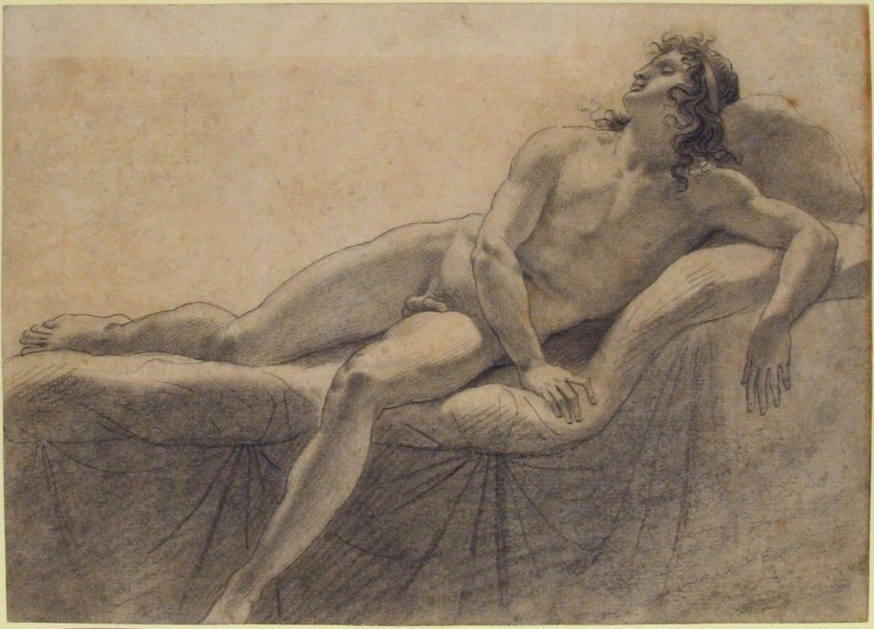 Male Nude Reclining on a Divan MET 1993.21