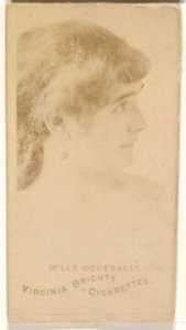 M'lle Oqueralli, from the Actors and Actresses series (N45, Type 1) for Virginia Brights Cigarettes MET DP830571