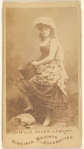 M'lle Helen Lamont, from the Actors and Actresses series (N45, Type 1) for Virginia Brights Cigarettes MET DP830470