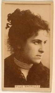 M'lle Marriott, from the Actresses series (N245) issued by Kinney Brothers to promote Sweet Caporal Cigarettes MET DP859060