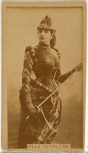M'lle Geraldine, from the Actors and Actresses series (N45, Type 8) for Virginia Brights Cigarettes MET DP831481