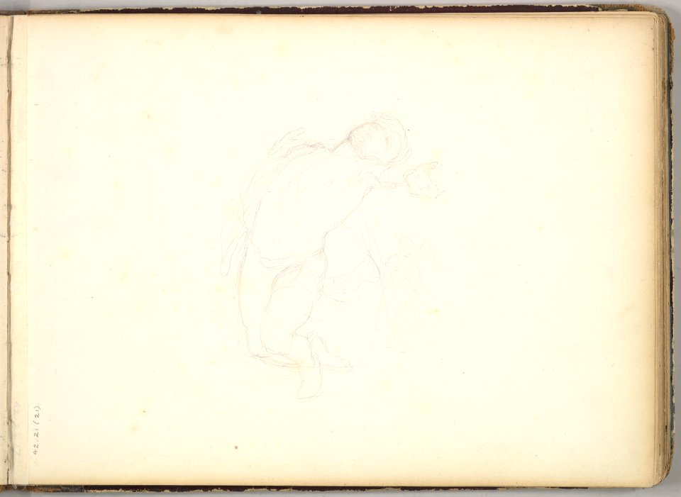 Male Figure Study (in Sketch Book With Drawings on Twenty-six Leaves) MET DP826432