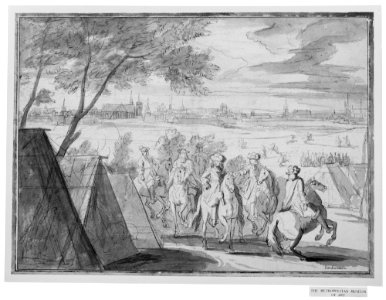 Louis XIV at the Siege of Douai, Seen from the South-East (July 1–6, 1667) MET 4700