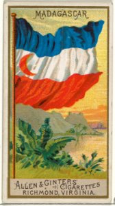 Madagascar, from Flags of All Nations, Series 2 (N10) for Allen & Ginter Cigarettes Brands MET DP841382