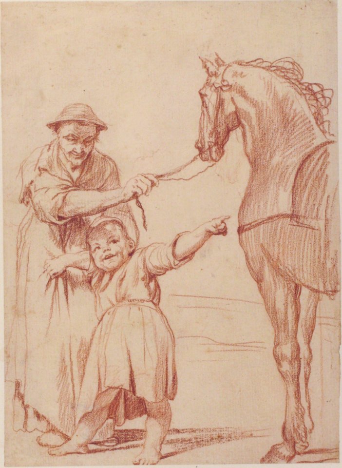 Marcolfa Persuades Cacasenno to Mount a Horse MET 1976.57.3