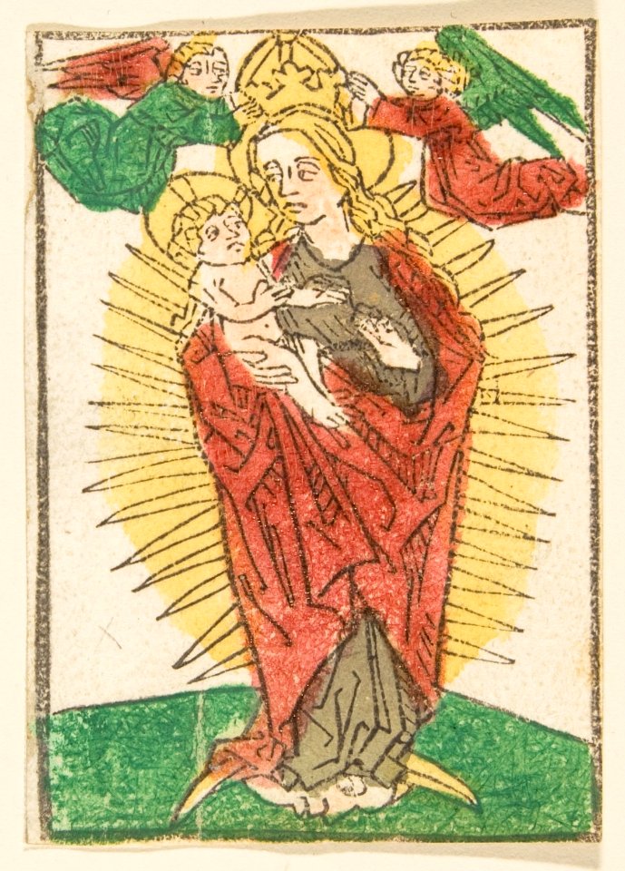 Madonna in Glory Crowned by Angels (Schr. 1113) MET DP813525