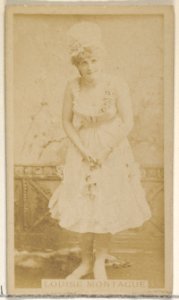 Louise Montague, from the Actors and Actresses series (N45, Type 8) for Virginia Brights Cigarettes MET DP831572
