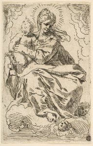Madonna and Child on clouds MET DP815109
