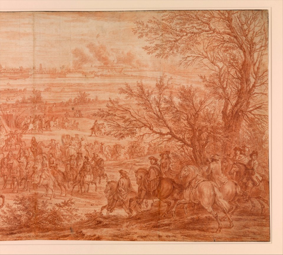 Louis XIV at the Siege of Cambrai, Seen from the South-West (March 20–April 19, 1677) MET DP360136