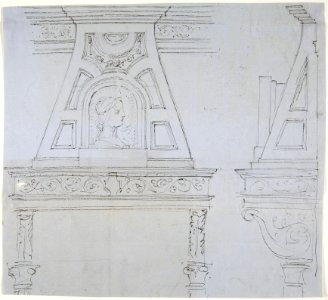 Mantlepiece Design with Mirror MET DP806977
