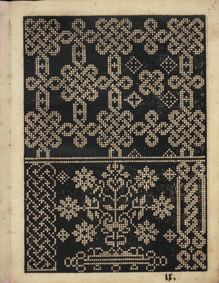 Libbretto nouellamete composto per maestro Domenico da Sera...lauorare di ogni sorte di punti, page 9 (recto) MET DP351295