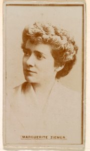 Marguerite Ziemer, from the Actresses series (N245) issued by Kinney Brothers to promote Sweet Caporal Cigarettes MET DP859929
