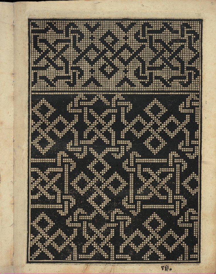 Libbretto nouellamete composto per maestro Domenico da Sera...lauorare di ogni sorte di punti, page 7 (recto) MET DP351291