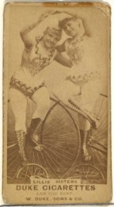Lillis Sisters, from the Actors and Actresses series (N145-7) issued by Duke Sons & Co. to promote Duke Cigarettes MET DP840452