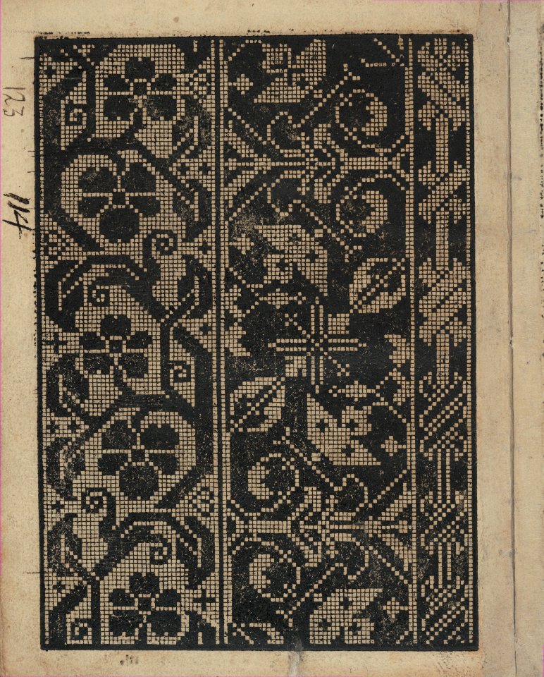 Libbretto nouellamete composto per maestro Domenico da Sera...lauorare di ogni sorte di punti, page 3 (verso) MET DP351284