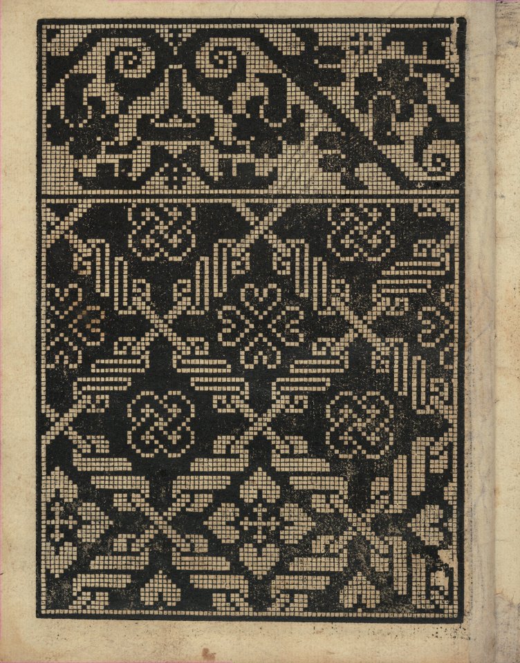 Libbretto nouellamete composto per maestro Domenico da Sera...lauorare di ogni sorte di punti, page 17 (verso) MET DP351312