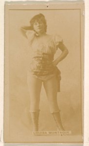 Louise Montague, from the Actresses series (N245) issued by Kinney Brothers to promote Sweet Caporal Cigarettes MET DP859150