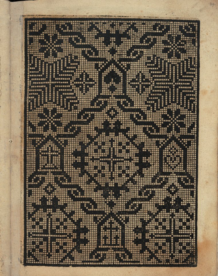 Libbretto nouellamete composto per maestro Domenico da Sera...lauorare di ogni sorte di punti, page 20 (recto) MET DP351317