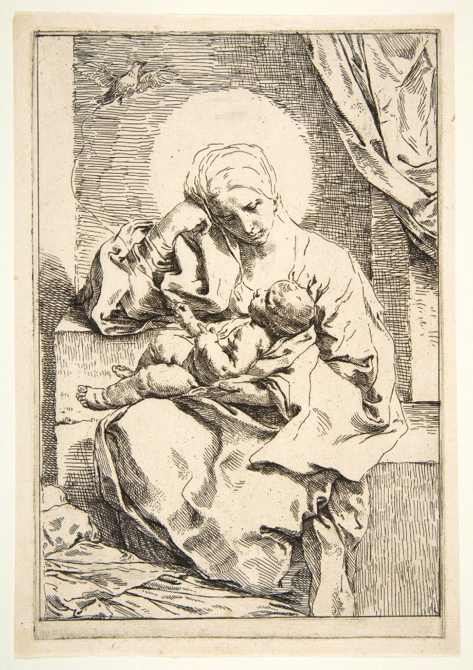 Madonna and Child with a bird MET DP815120