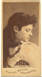Lilly Baretter, from the Actors and Actresses series (N45, Type 1) for Virginia Brights Cigarettes MET DP828891