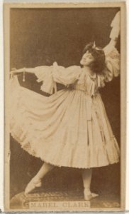 Mabel Clark, from the Actors and Actresses series (N45, Type 8) for Virginia Brights Cigarettes MET DP831416