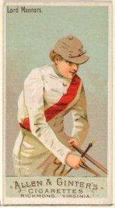 Lord Manners, from the Racing Colors of the World series (N22a) for Allen & Ginter Cigarettes MET DP835184