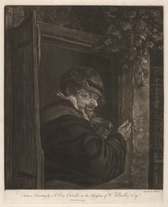 Man Smoking and Drinking at a Window MET DP834440
