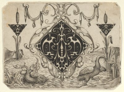 Lozenge-shaped Pendant and Two Triangular Motifs in a Riverscape MET DP837417
