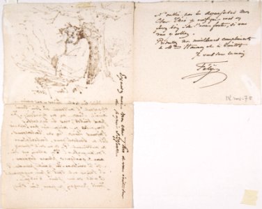 Letter to Theo Hanon, from Rops, signed Fély MET DP802515