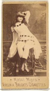 Mabel Miers, from the Actors and Actresses series (N45, Type 1) for Virginia Brights Cigarettes MET DP829886