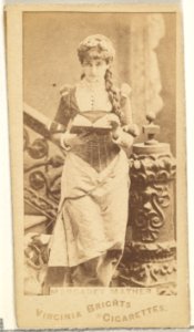 Margaret Mather, from the Actors and Actresses series (N45, Type 1) for Virginia Brights Cigarettes MET DP829634