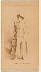 Lettie Meredith, from the Actresses series (N245) issued by Kinney Brothers to promote Sweet Caporal Cigarettes MET DP859121