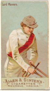 Lord Manners, from the Racing Colors of the World series (N22b) for Allen & Ginter Cigarettes MET DP835241