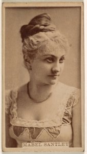 Mabel Santley, from the Actresses series (N245) issued by Kinney Brothers to promote Sweet Caporal Cigarettes MET DP859518
