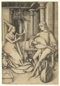 Lute Player and Harpist, from Scenes of Daily Life MET DP841586