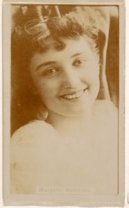 Margaret Robinson, from the Actresses series (N245) issued by Kinney Brothers to promote Sweet Caporal Cigarettes MET DP859418
