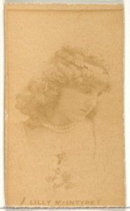 Lilly McIntyre, from the Actors and Actresses series (N45, Type 1) for Virginia Brights Cigarettes MET DP829630