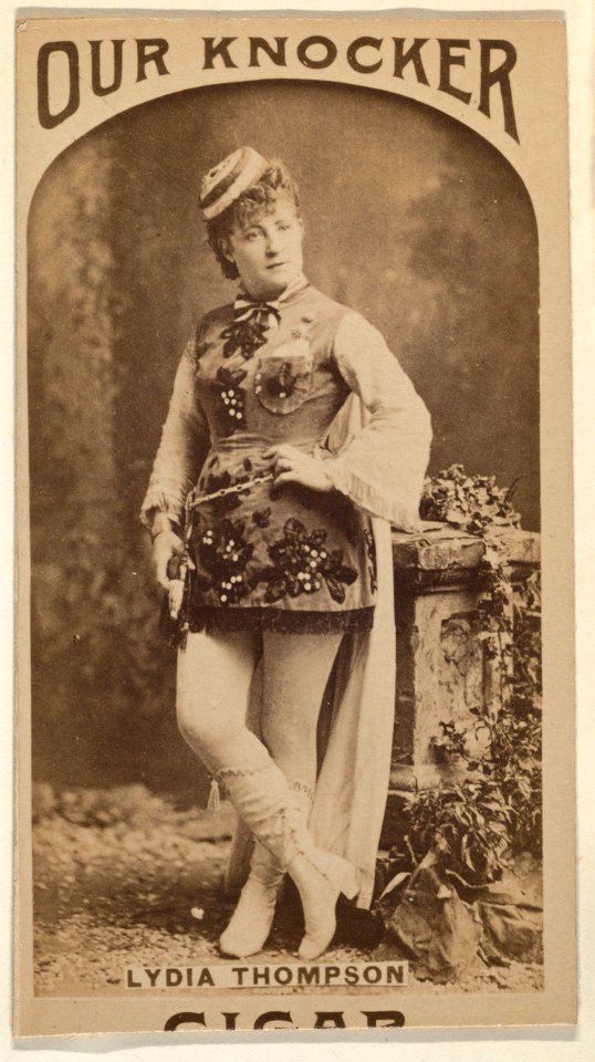 Lydia Thompson, from the Actresses series (N665) promoting Our Knocker Cigars MET DPB869818