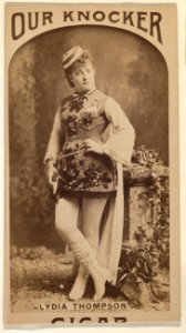 Lydia Thompson, from the Actresses series (N665) promoting Our Knocker Cigars MET DPB869818