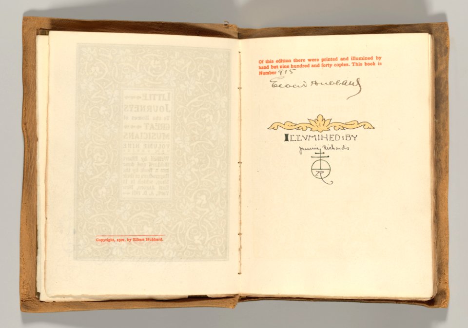 Little Journeys into the Homes of Great Musicians, volume nine MET DP-13372-035