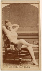 Mabel Santley, from the Actresses series (N245) issued by Kinney Brothers to promote Sweet Caporal Cigarettes MET DP859519
