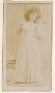 Margaret MacDonald, from the Actresses series (N245) issued by Kinney Brothers to promote Sweet Caporal Cigarettes MET DP859028