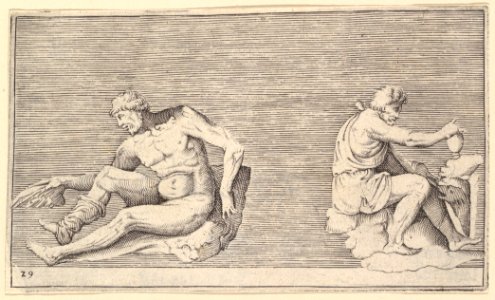 Man with Wing; Man with Vase and Dog MET DP819674
